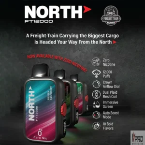 North FT12000 (12K Puffs) - Nicotine Free (0%)